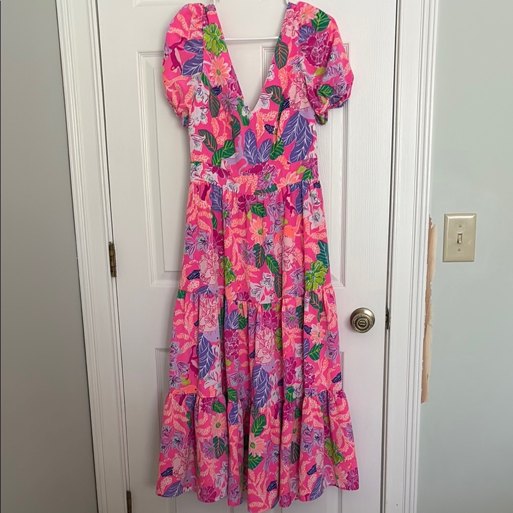 Lilly Pulitzer Grace Pink Midi Dress